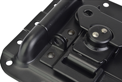 Black Surface Mount Butterfly Catch Latch- Steel For Flight Cases